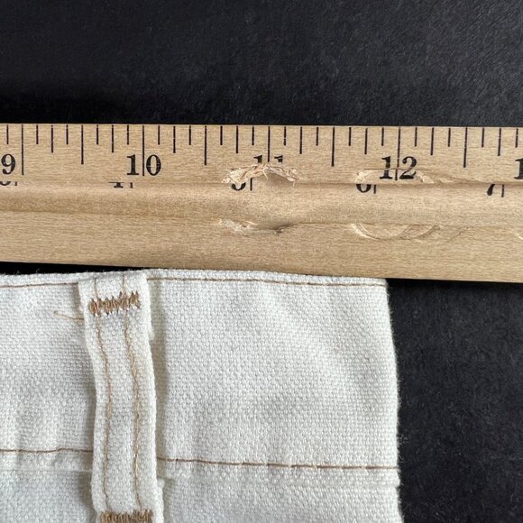 VTG 80s Levi's Girls 12 Reg 31333-3522 Slim Boot Cut Ankle Beige Polyester Pants - Picture 16 of 16